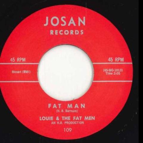 

7inch Record LOUIE & THE FAT MEN - Fat Man 109 Josan Records 1961 UK Rock