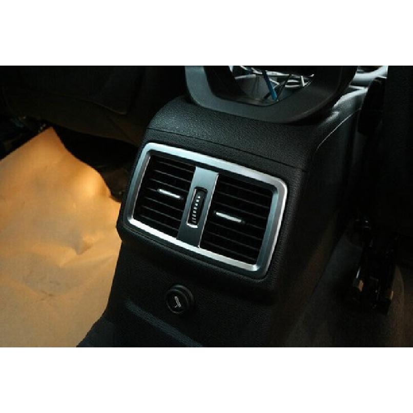 Air Outlet Vent Frame Cover Matte Silver 2016- For BMW X1 F48 Car Rear Seat