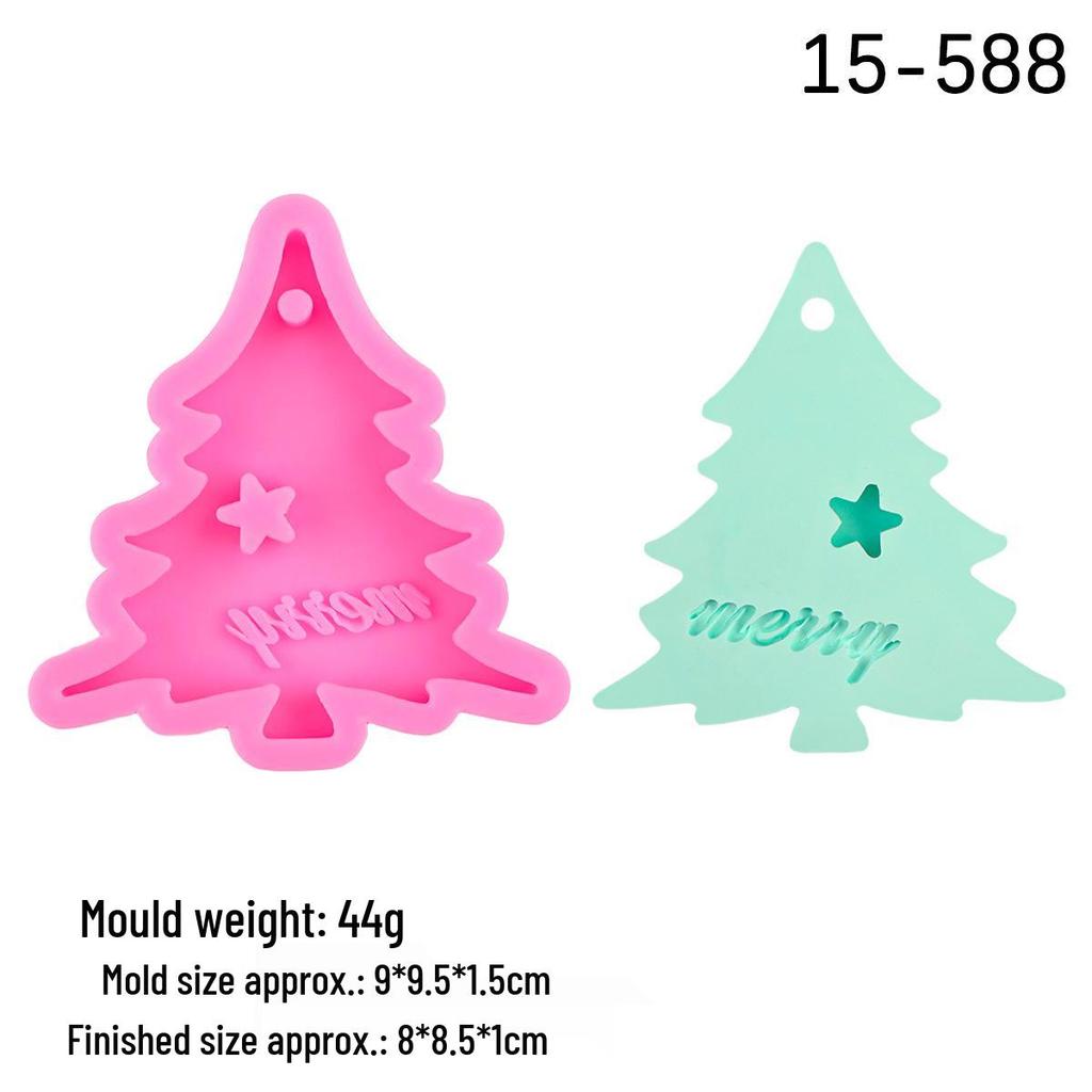 DIY Scented Plaster Diffuser Pendant Mold - Christmas Tree, Snowflake, Reindeer, Bell