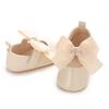 Lindos Zapatos de Bebé de Princesa Edición Primavera y Otoño Decoración de Lazo de Mariposa Suela Suave de PU Adecuado para Bebés de 0 a 1 Año