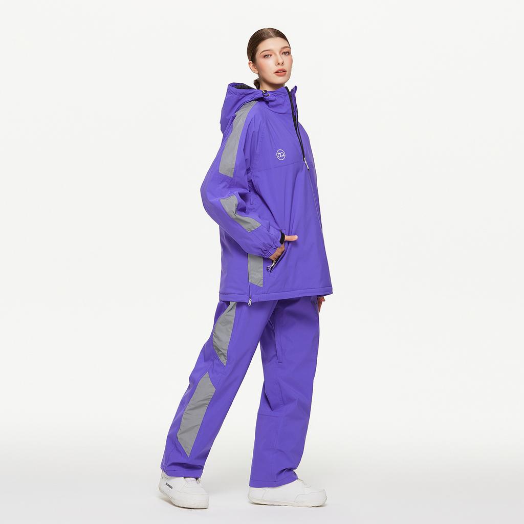 Ski Suit for Women and Men Outdoor Winter Warm Snowboard Suit Waterproof Windproof Skiing Jackets and Pants Set Unisex Breathable Insulated Snow Suit