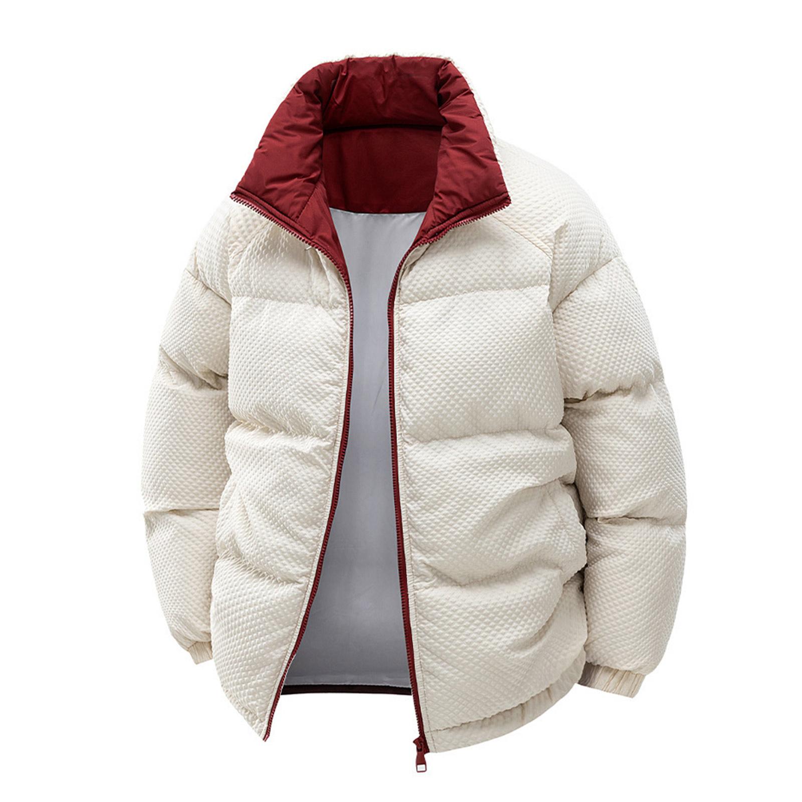 

Мужская куртка с воротником-стойкой, однотонная, утепленная бархатом, для пар, повседневная, удобная, хлопковая куртка L