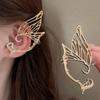 1 Pairs of Butterfly Spirit Ear Clips - No Ear Holes Required for Piercing. Halloween Dark Style Role-playing Earrings