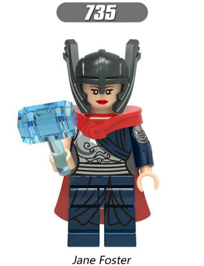Jane Foster Minifigures Captain Fandral Building Blocks Kids Toys X0176