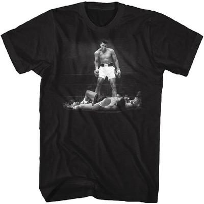 Muhammad Ali Ali Over Liston Maglietta Nera per Adulti