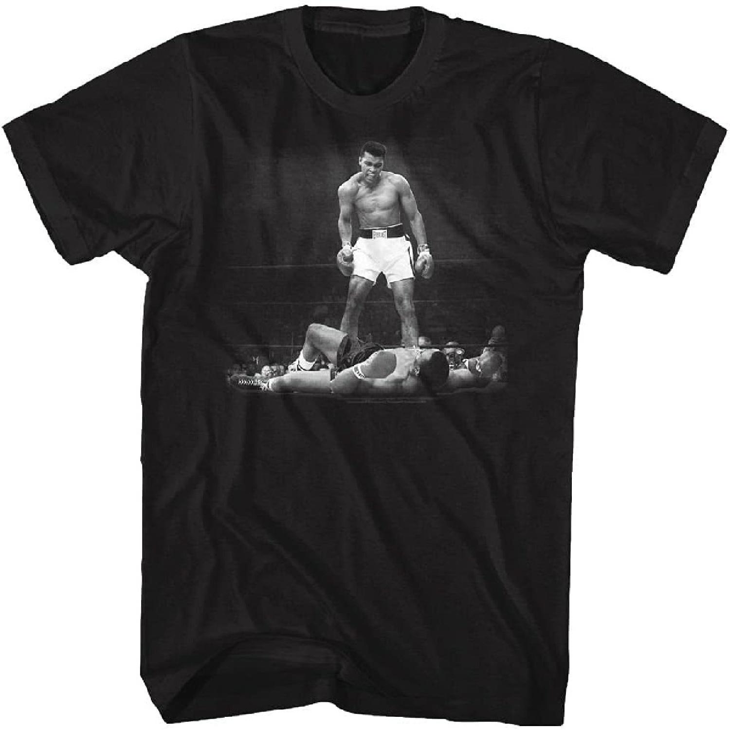 Muhammad Ali Ali Over Liston Black Adult T-Shirt Tee XXXXXL разноцветный