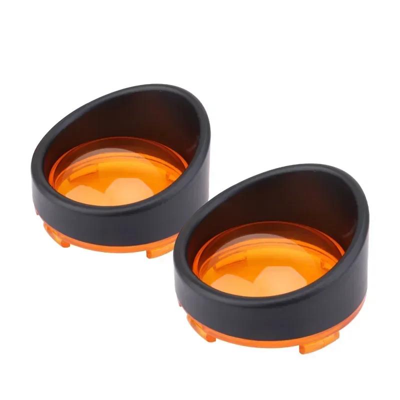 For Harley Touring Sportster Softail Dyna V-Rod Motorcycle ABS Turn Signal Light Blinker Bezels Indicator Lens Trim Lens Cover