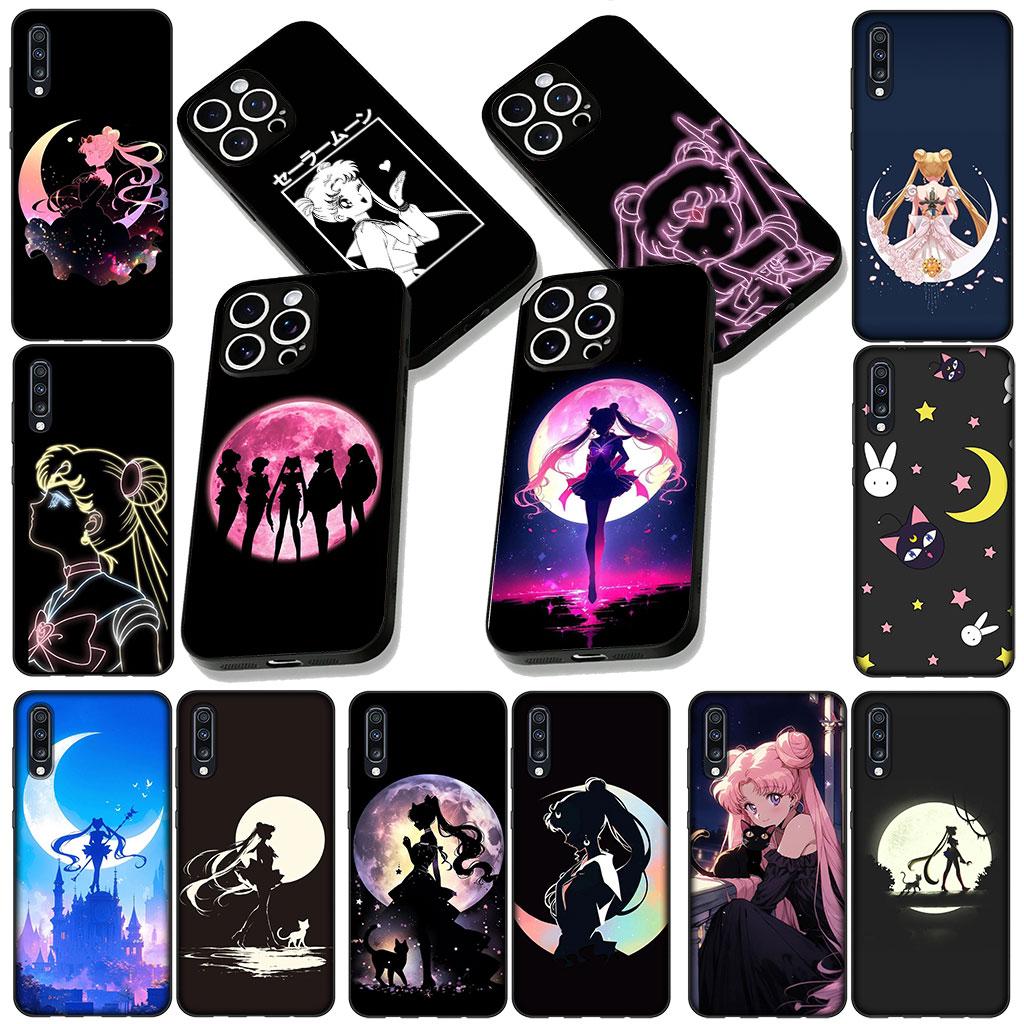Cover for Samsung Galaxy S22 S21 S20 FE Ultra Plus A35 A36 A55 A37 A33 A34 A57 Coque Phone Case Lovely S-Sailors Poster Moon