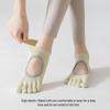 Women's Antibacterial Backless Yoga Socks - Five-Toe, Thin Spring/Summer Style, Indoor Pilates