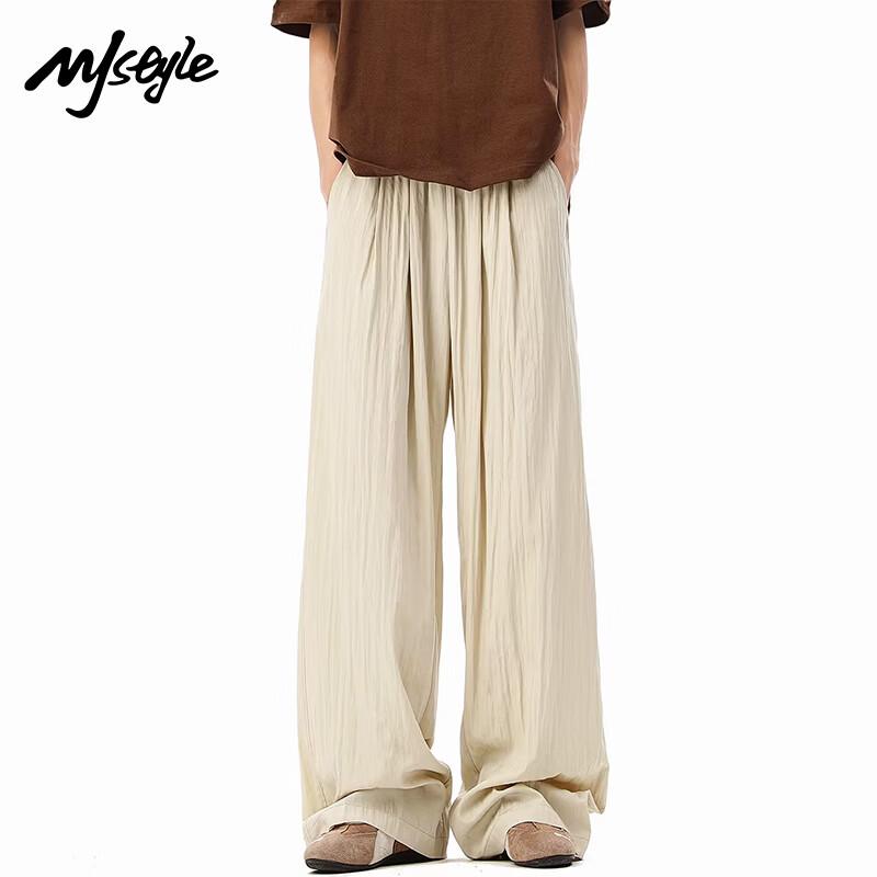 

MJ STYLE Women s High-Waist Wide-Leg Cool-Touch Casual Pants M