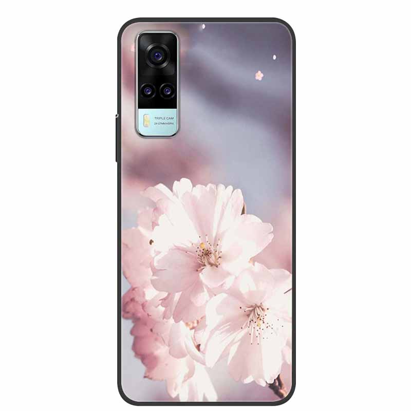 For Vivo Y53s 4G Case Animals Soft Silicone TPU Phone Back Cover Case for Vivo Y31 2021 Funda for Vivo Y53 s Y 31 Luxury Coque