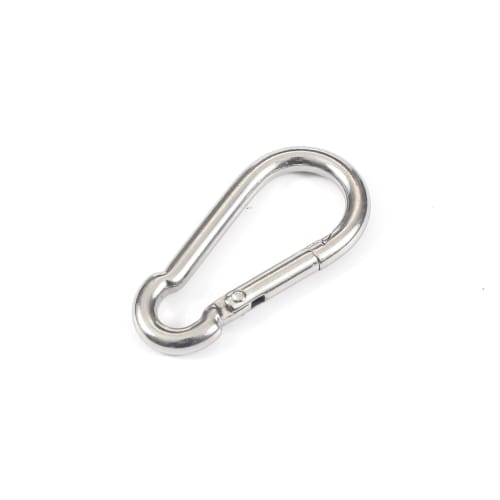 HFS(R) 304 Stainless Steel Spring Snaps, Spring Hooks, Multi-Function, for Everyday Use, Keychains, 80kg Load Capacity, 5cm, Pack of 20