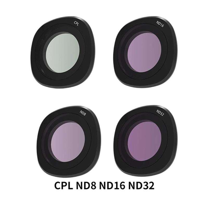 Protective Waterproof Lens Filter For Action Cameras High Light Transmission Scratch Resistant Aluminum Alloy Frame