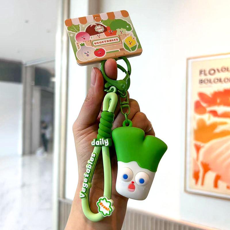 

Пищащий Милый Мультяшный Овощной Брелок Силиконовый Аксессуар Идеально Подходит Для Рюкзаков Машин И Onion