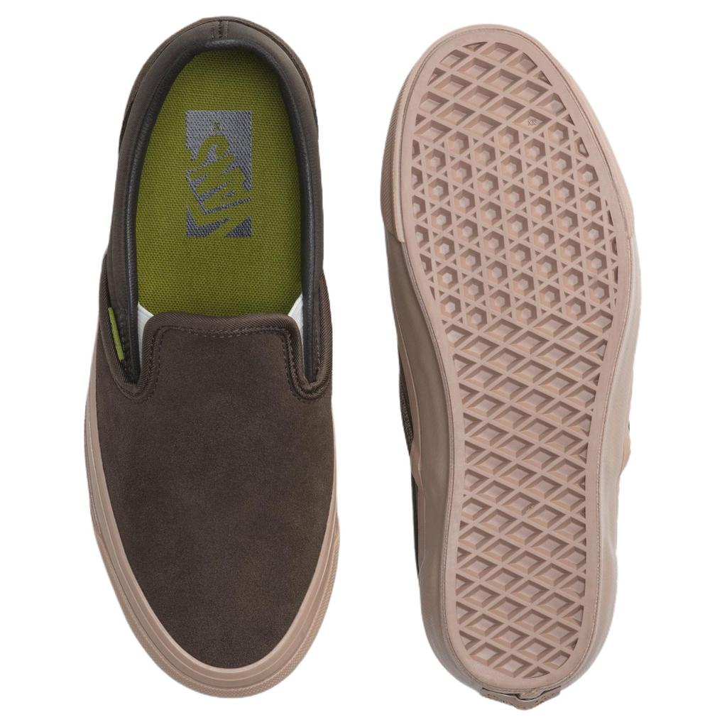 Vans Premium Classic Slip On Waterproof Support Skateboard Shoes Unisex Brown VN000D9WEMP