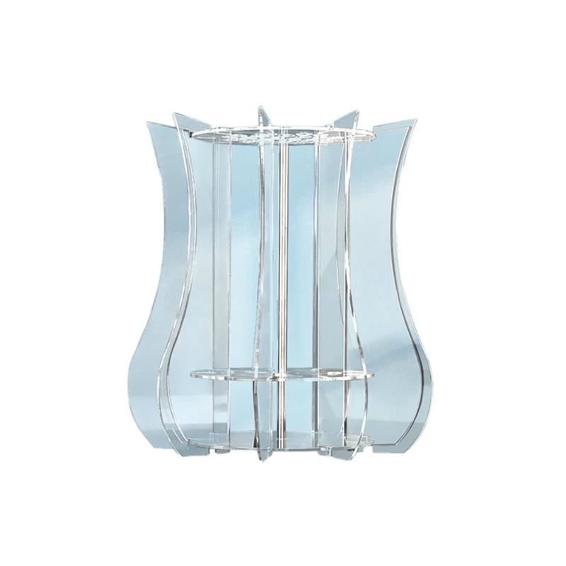 

Acrylic Vase For Flowers Floating Rings Display Stand For Puzzle Flower Bouquet Building Set Assemble Building Display Stand