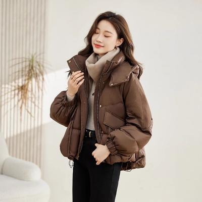 Winter Women's Small Short Thickened Loose Cotton-padded Clothes, High-end Thermal Hooded Jacket