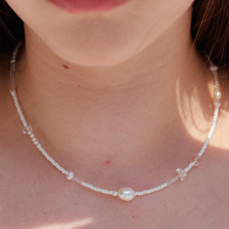 

leeENoir Sea Shell Necklace IVORY