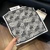 European and American style scarf square scarf imitation silk 71cm retro cashew print literary headband suit with decorative scarf