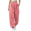 Elastic High Waisted Wide Leg Pants Women's Loose Oversized Casual Pants Solid Color Ankle Pants Autumn and Winter