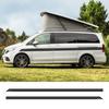 2 uds. Pegatinas de Vinilo Rayadas para Línea de Cintura Lateral Larga de Coche Accesorios de Decoración DIY para Auto Para Benz Vito Clase V Viano W447 W638 W63