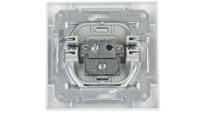 Asfora Sat End Antenna Socket 1Db White With Frame Eph3700121