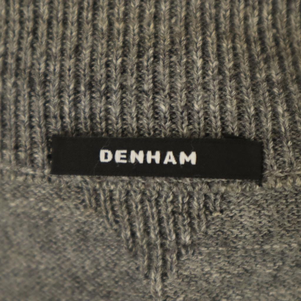 DENHAM Long Sleeve Open Color Cardigan S Gray Knit Men's Used