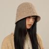 Fisherman Cap Warm Sun Bonnet Beanie For Outdoor Foldable New Casual Autumn Winter Women'S Knitted Bucket Hat