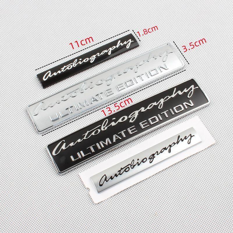 3D Autobiography Signature Trunk Badge Sticker For Range Rover