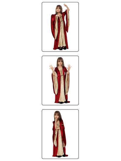 Children's Medieval Cosplay Costume for Halloween and Carnival