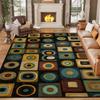 Nordic Color Block Geometric Carpet for Living Room Abstract Art Decoration Home Non-slip Large Rugs Bedroom Bedside Floor Mat