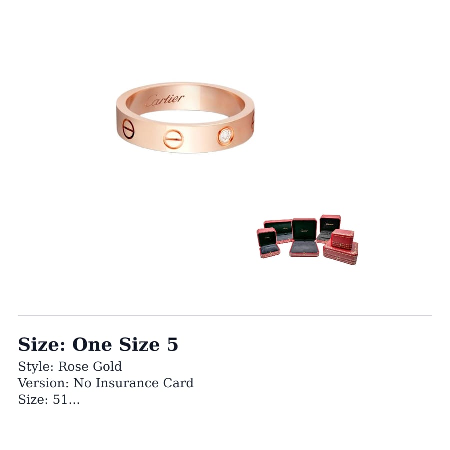CARTIER LOVE Diamond 18K Rose Gold