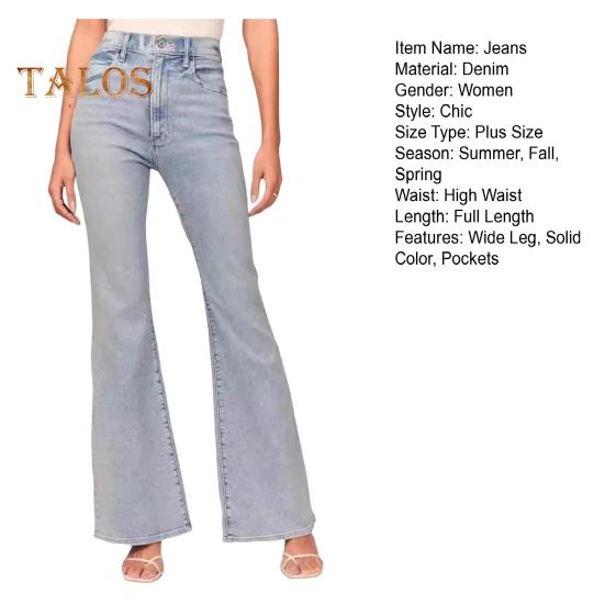 Damen Winterjeans mit mittlerer Taille, Knopfverschluss, Übergröße, schmale Passform, Taschen, gerades weites Bein, Streetwear-Hose, lange Hose für den Alltag