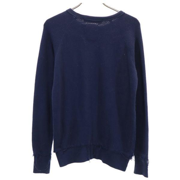 SEVESKIG Long sleeve trainer M Sweatshirt in distressed leather and pile Men's Used