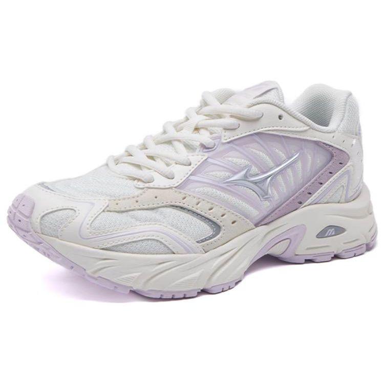 Mizuno Fiyi 2K Retro Mesh Cushioning Non-Slip Wear-Resistant Breathable Low-Top Casual Running Shoes Unisex sneaker White Purple D1GH223719