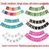 Banner de Feliz Aniversário Cauda de Andorinha com Hot Stamping – Bandeiras Decorativas Personalizáveis para Festa