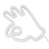 Hand Finger Neon Light OK Shaped LED Neon Sign Battery USB and Battery Powered Wall Decor Light for Home Bedroom