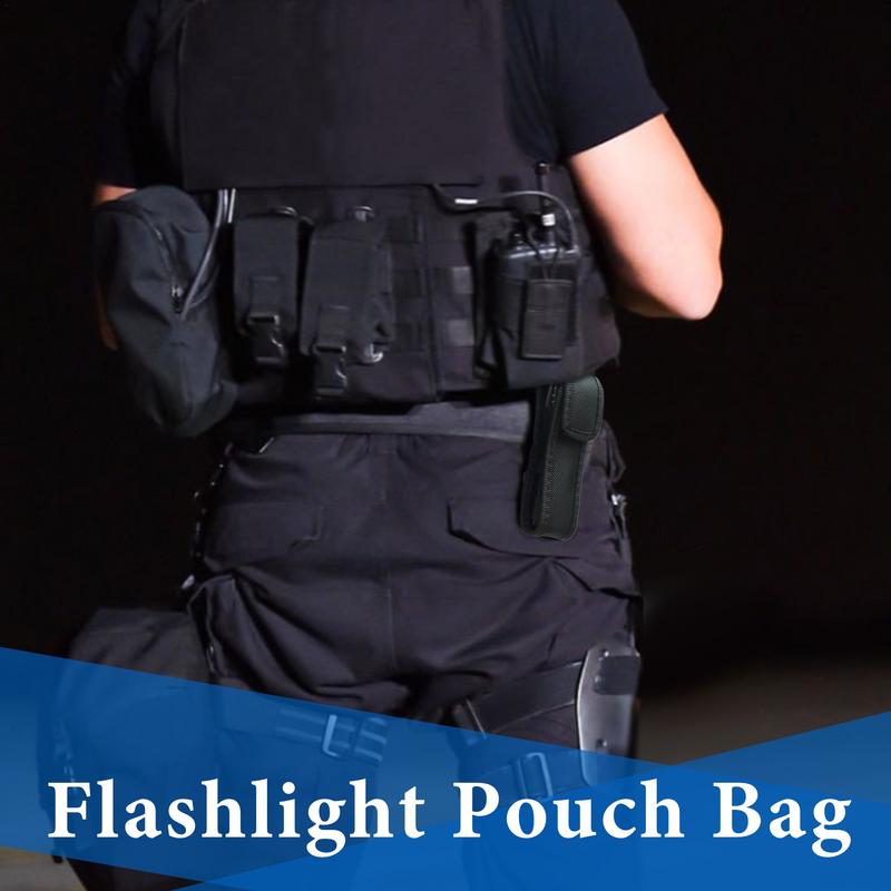 Belt Flashlight Holder Flashlight Holder Duty Belt Nylon Flashlight Pouch Light Carry Case Tool Carrier Gear For Enforcement