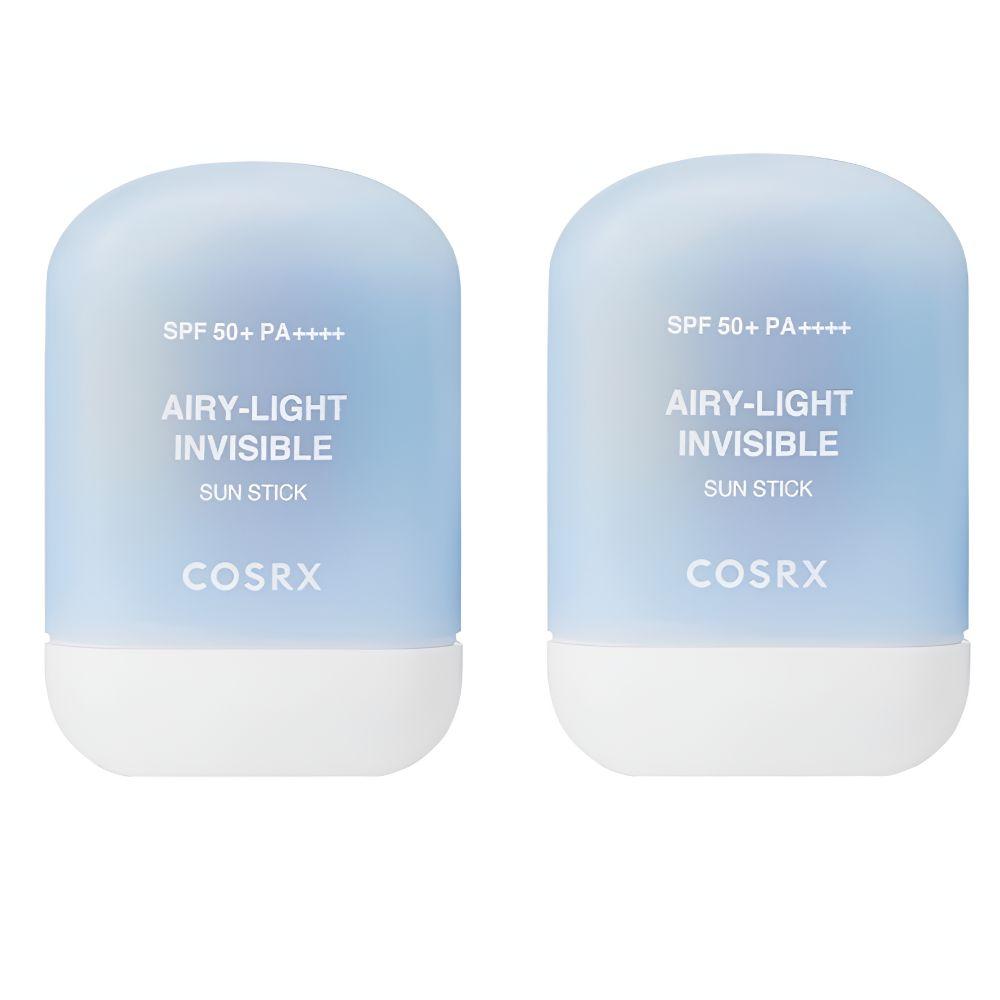 COSRX Airy Light Invisible Sun Stick SPF50+ PA++++ 19g x2 Set Lightweight No White Cast Sunscreen