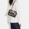 New COACH Klare Canvas With Leather Chain Bag Shoulder Bag Crossbody Bag Small Size Women's Khaki & Black CE591-IMOSN