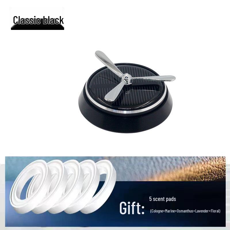 Intelligent Rotating Solar Car Aroma Ornamen: Long-lasting Deodorizing Alloy