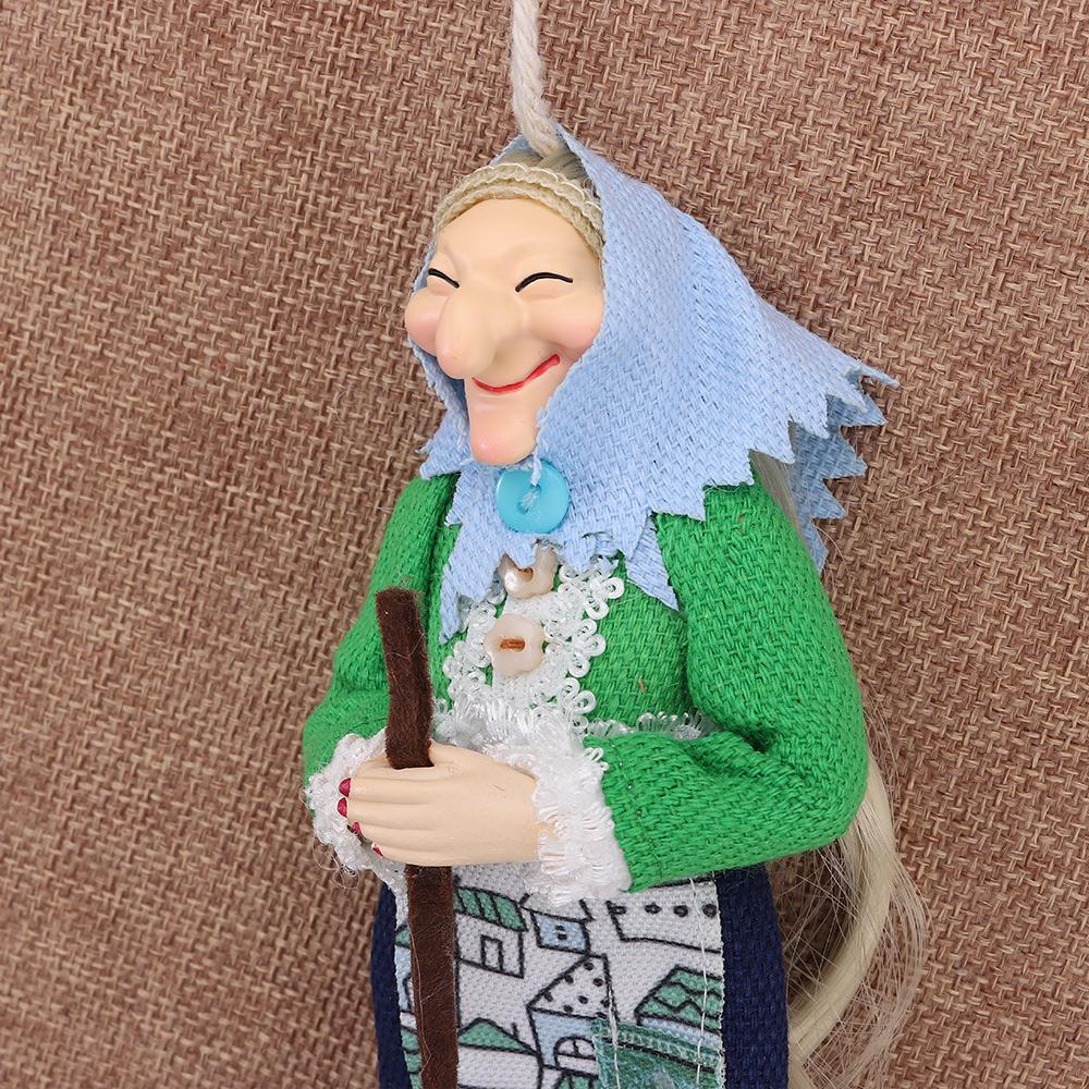 Home Charming Witch Doll Good Luck Handmade Witch Doll  Festive Antique-Inspired Decor