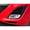 For Mazda 3 2010-2011 1 Pair Silver Front Bumper Fog Light Lamp Cover Bezel Trim