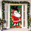 Santa Claus Christmas Door Cover Background New Year Decoration  Indoor and Outdoor