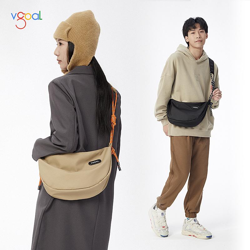 Vgoal Autumn New Men Women Cross-body Bag Waterproof Lightweight Sling Bag Japanese Style Casual Hobos For Lovers