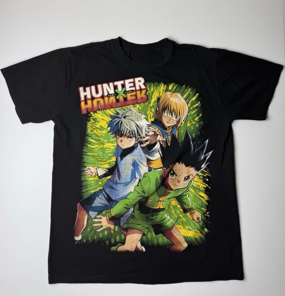 

Anime Hunter X Hunter Tshirt Mens Cotton Short Sleeved Tshirt Casual Wear Retro Harajuku Mens Oversized Top 4XL