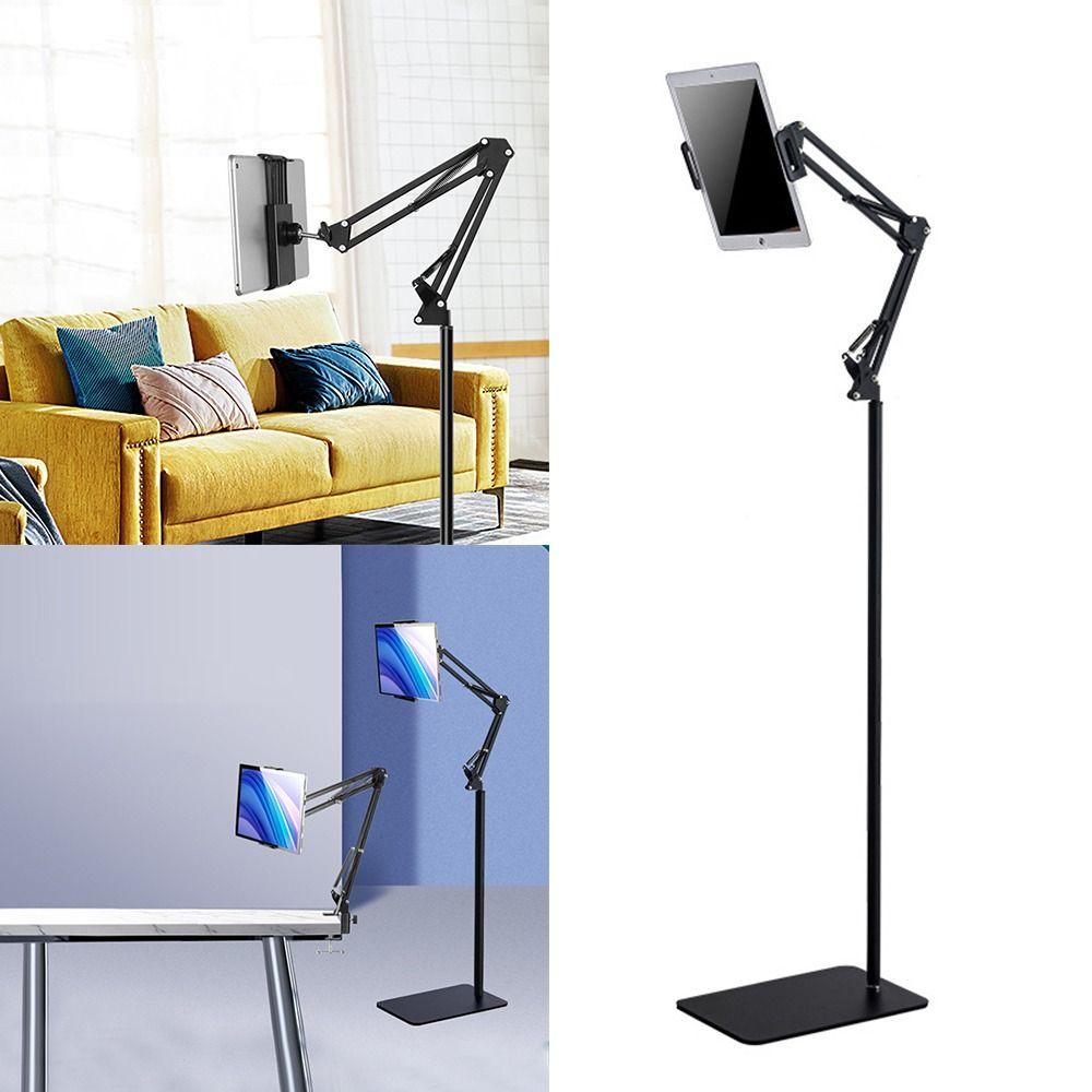 Suport metalic extensibil pentru telefon mobil, suport de podea pentru tablete și smartphone-uri