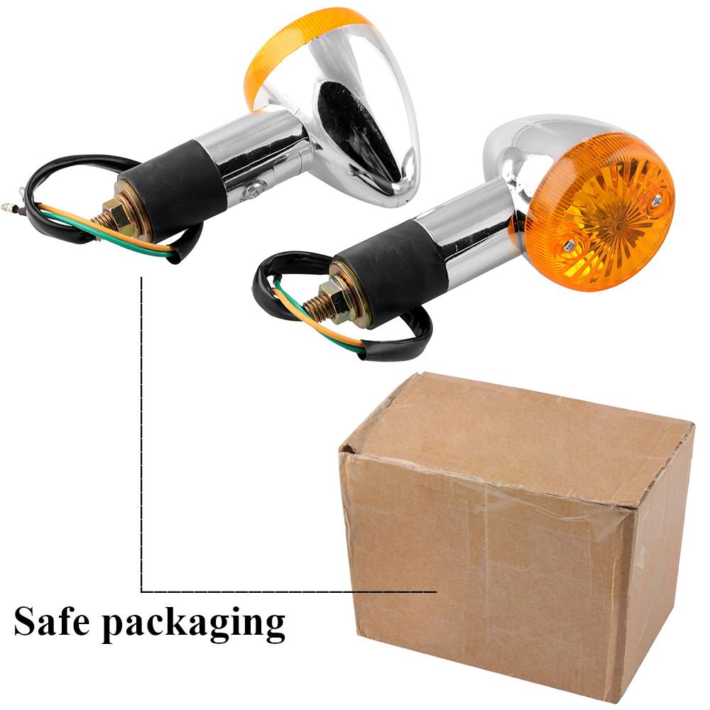 2 buc. lumini de semnalizare pentru motocicletă chihlimbar cu glonț potrivite pentru Honda Shadow Sabre VT VF 700 750 1100 intermitentes