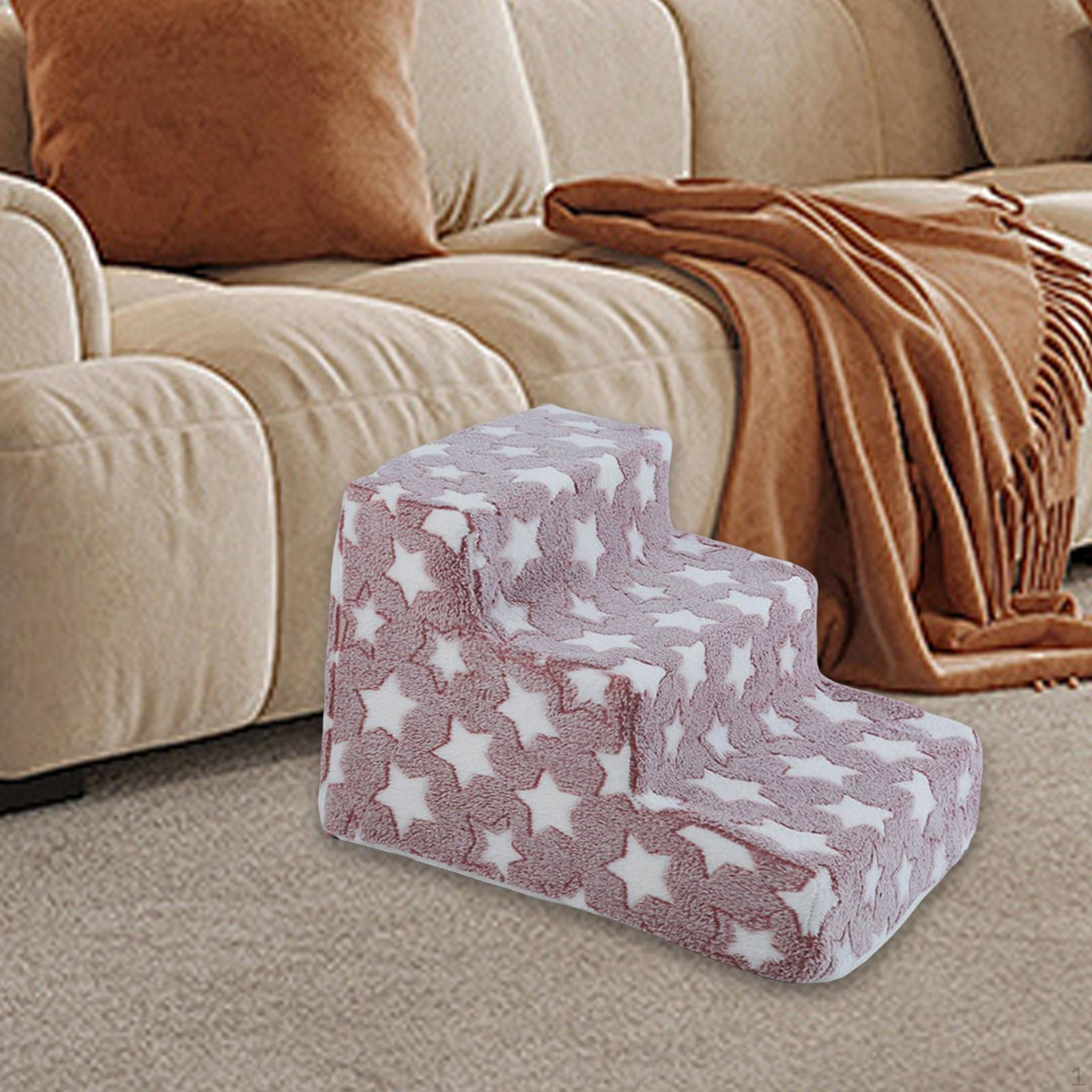 

Пандус для собак, протиковзка піна високої щільності, зручні сходи для домашніх тварин зі знімним чохлом, який можна прати L червоний