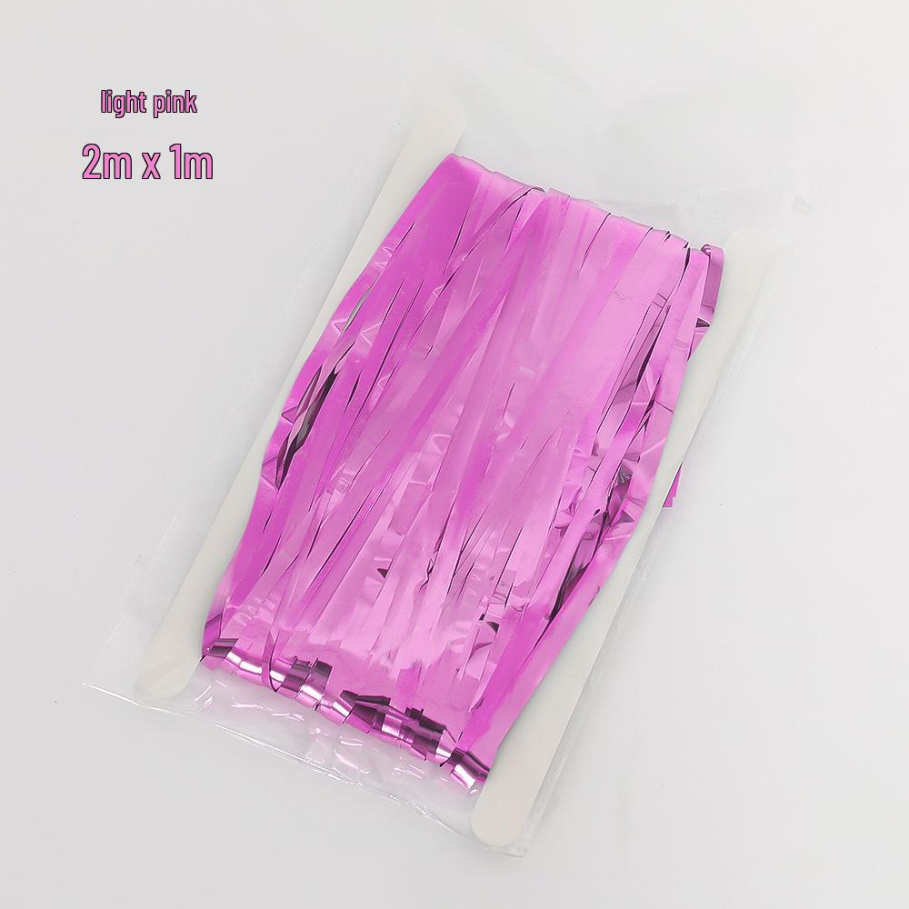2x1m Children's Party Wedding New Year Laser Rain Silk Door Curtain Decoration